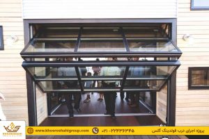 پروژه نصب درب فولدینگ گلس