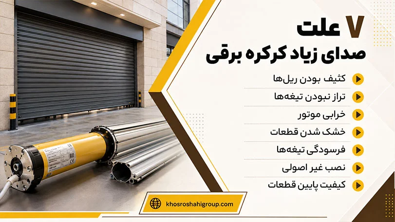 مهم‌ترین دلایل صدای زیاد کرکره برقی 