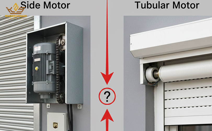 مقایسه موتور توبلار با موتور ساید در کرکره برقی