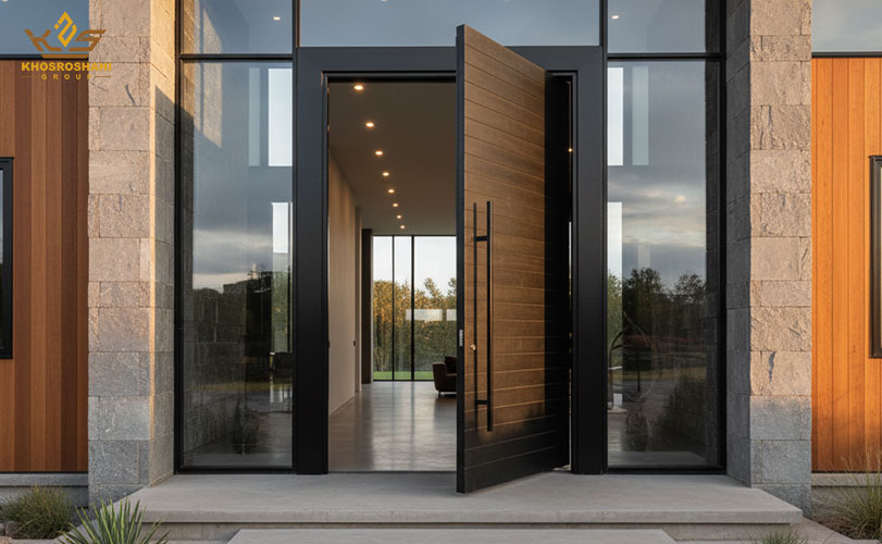 مزایای درب لولا پیوت در دکوراسیون داخلی