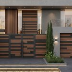 درب ویلایی مدرن انتخابی عالی برای ویلا و باغ