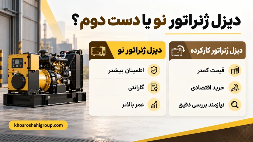 هنگام خرید ژنراتور کارکرده چه چیزهایی را بررسی کنیم؟